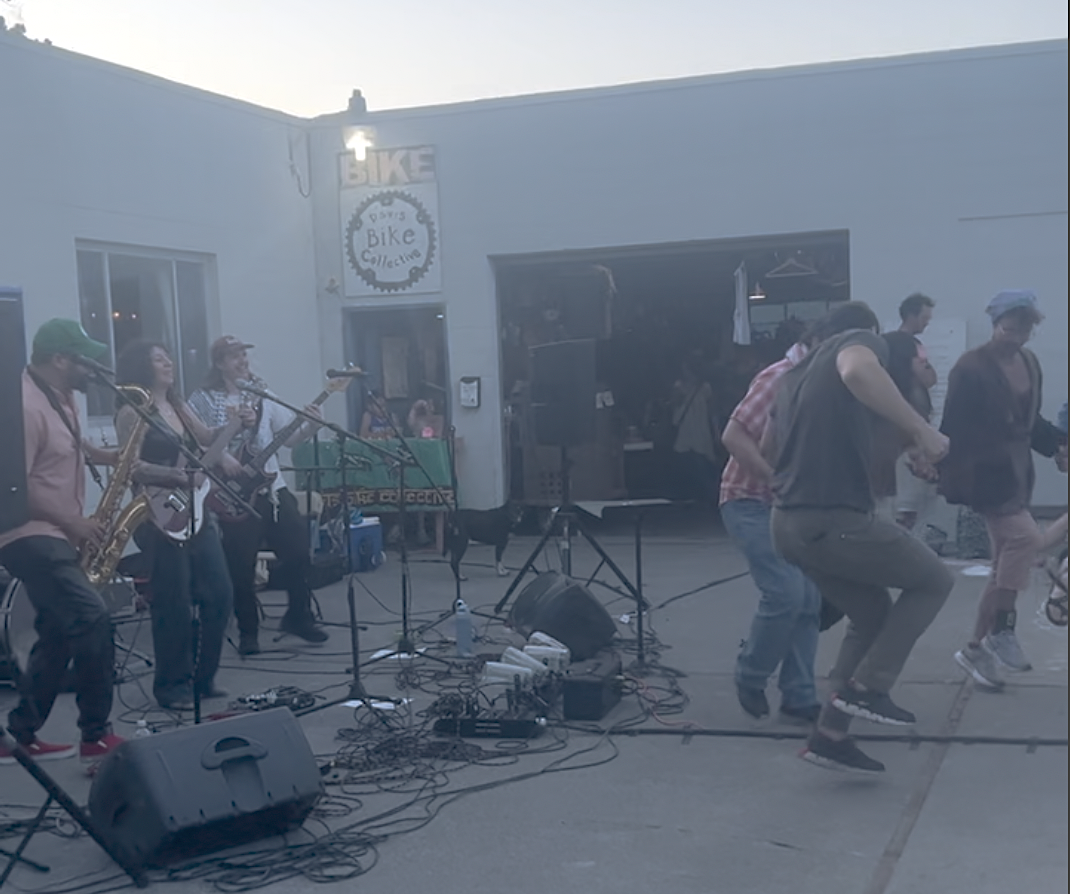 Camelia Boutros band performing at the Bike collective